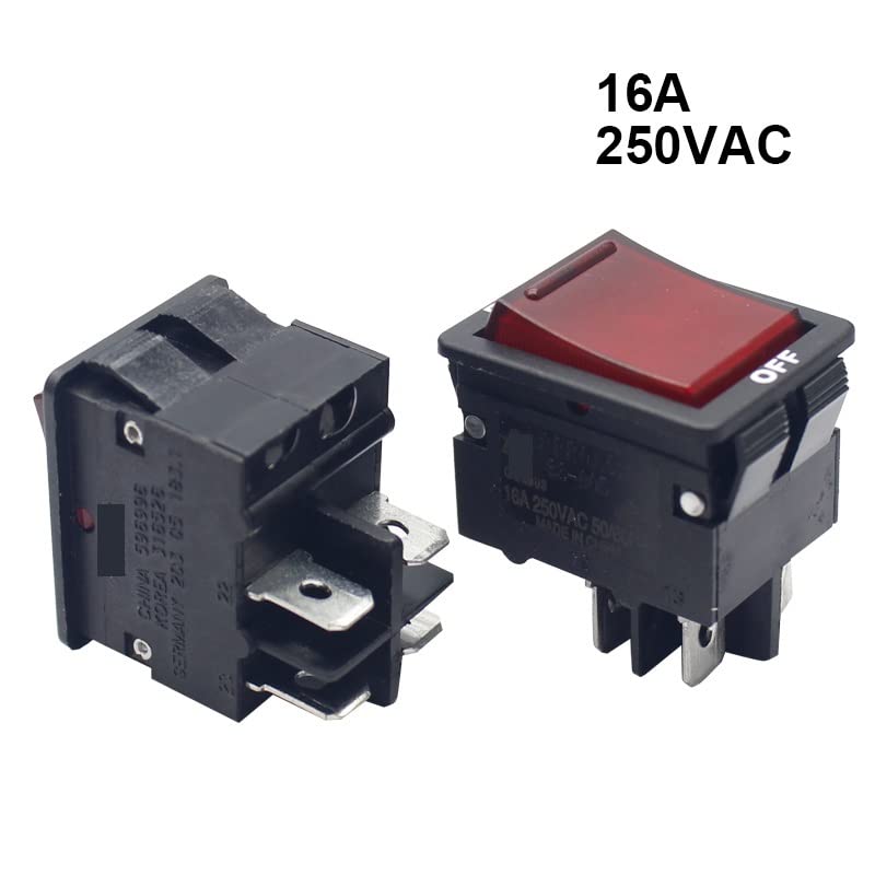 Interruptor protector de sobrecarga de corriente 16A bipolar que evita averías eléctricas 3