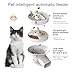NEREIDS NET 5L Automatic Cat Feeder for 2 Cats Timed Cat Dry Food Dispenser with 2 Stainless Steel Bowls USB Power WiFi APP Remote Control Automatic Cat Food Dispenser for Cats & Small Dogs 1 Set