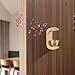 Shopkeepers Bell for Door Opening C-Shaped Door Harp Magnetic/Adhesive Entry Chime Wooden Decorative Chime for Entrance, Fridge & More Entry Shopkeepers Bell for Opening