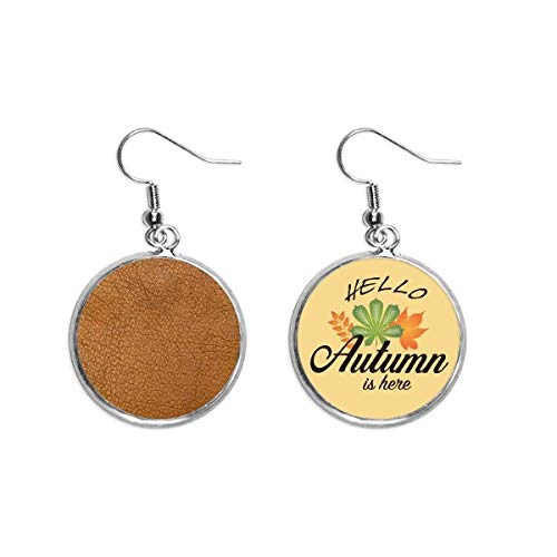 Pendientes de piel con forma de hojas otoñales el regalo artesanal perfecto