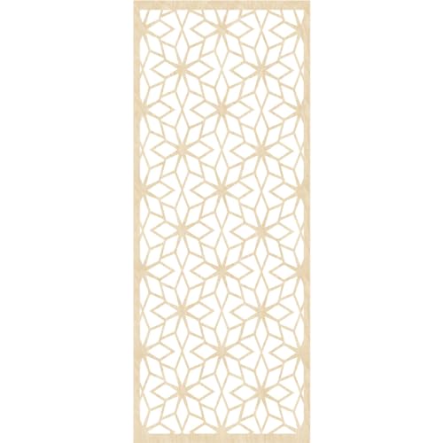 Image of Lake Decorative Pierced Fretwork Wood Wall Panels, 25 3 /8 inchW x 64 3 /8 inchH x 3 /8 inchT, Birch