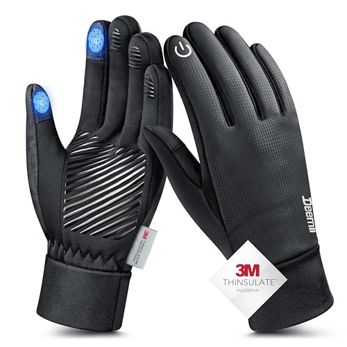 Deemii Winter Gloves Men Women Made 3M Thinsulate,
