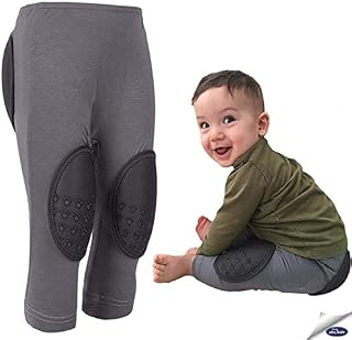 Baby Crawling Pants, Padded Pants for Crawling, Protective Pants for Babies-Gray