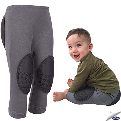 Sevi Baby Protective Pants for Babies, Padded Pants for Toddler, Patented Crawling Pants for Babies (Made in Turkey) (Gray1)