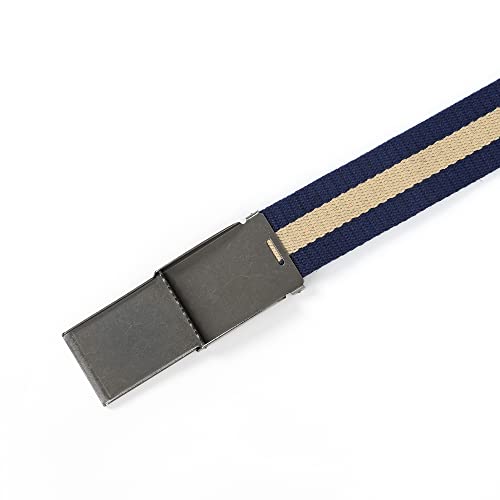 Image of Mile High Life Canvas Web Belt | Cut to Fit Up to 52 inch | Flip-Top Matte Silver Nickel Buckle 12 Colors