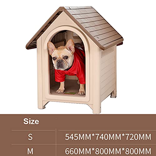 ■新品■即購入OK！犬小屋 中型犬 小型犬用 犬舎 プラ製 水洗いOK 3色 : プラスチック製の犬小屋、小型から中型の犬用の耐水性犬