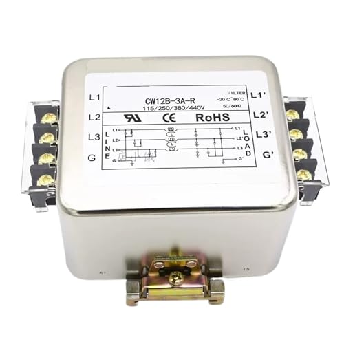 Filtre CA triphasé CW12B-40A-R anti-interférence pour rail trois fils - 2