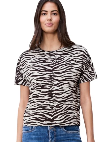T-shirt imprimé zèbre Street One 3230121 pour femme en coton