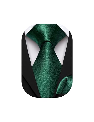 Image of Barry.Wang Boys Ties Pre-Tied Satin Solid Color Kids Tie Pocket Square Set Adjustable Formal Necktie Graduation School