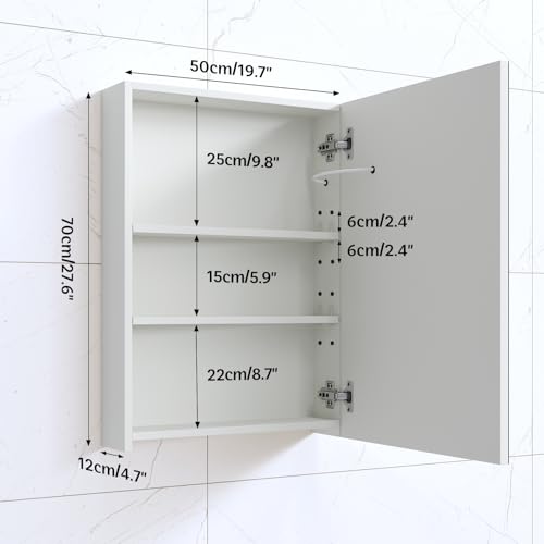 Lalahoo B0CCKQT6T2 Medicine Cabinets For Bathroom,Medicine Cabinet Mirror,Lighted Medicine Cabinet thumb #3