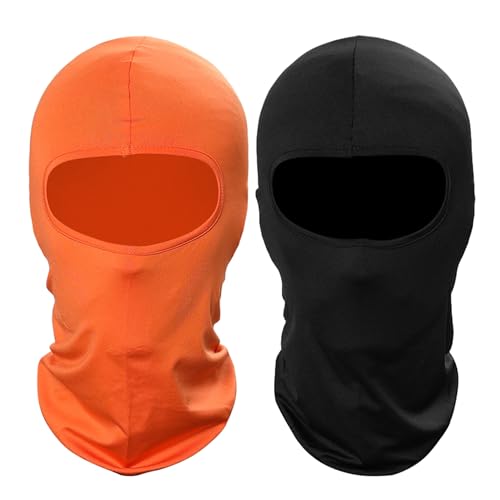 Image of Pukavt 1-6 Pack Balaclava Face Mask, Ski Mask for Men Women, UV Protection Windproof Scarf for Motorcycle Snowboard Cycling