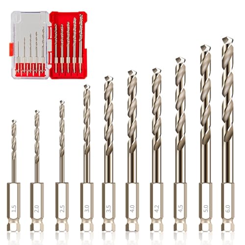 Forets métalliques durables HSS M35 cobalt pour percer acier épais et métaux durs