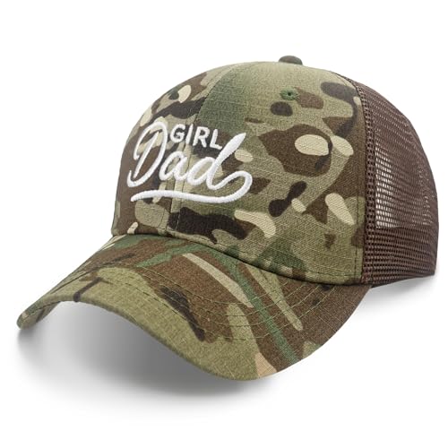 Image of Men's Embroidered Adjustable Baseball Cap, Girl Dad Hat, Funny Trucker Hat for Men