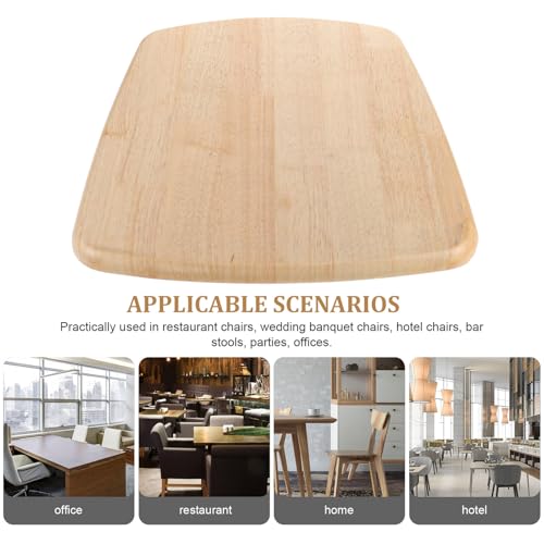 Asiento de madera para sillas y taburetes de hotel diseño resistente 3