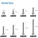 DYWISHKEY 310 Pieces M2 x 4mm/6mm/8mm/10mm/12mm/16mm/20mm, Stainless Steel 304 Hex Socket Head Cap Bolts Screws Nuts Kit with Hex Wrench