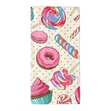 Jkkghll Toallas de baño con estampado de magdalenas de varios tamaños, para playa, piscina, gimnasio, viajes, versátiles, yoga, fitness, uso doméstico