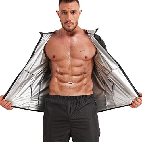 KUMAYES Tuta sauna dimagrante uomo tuta per sudare...