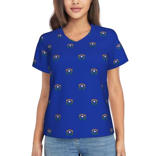 T-shirt sport Nevada col en V respirant et extensible