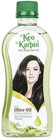 Non Sticky Hair Oil With olive oil & natural vitamin E 300ml by Keo Karpin(Ship from India)