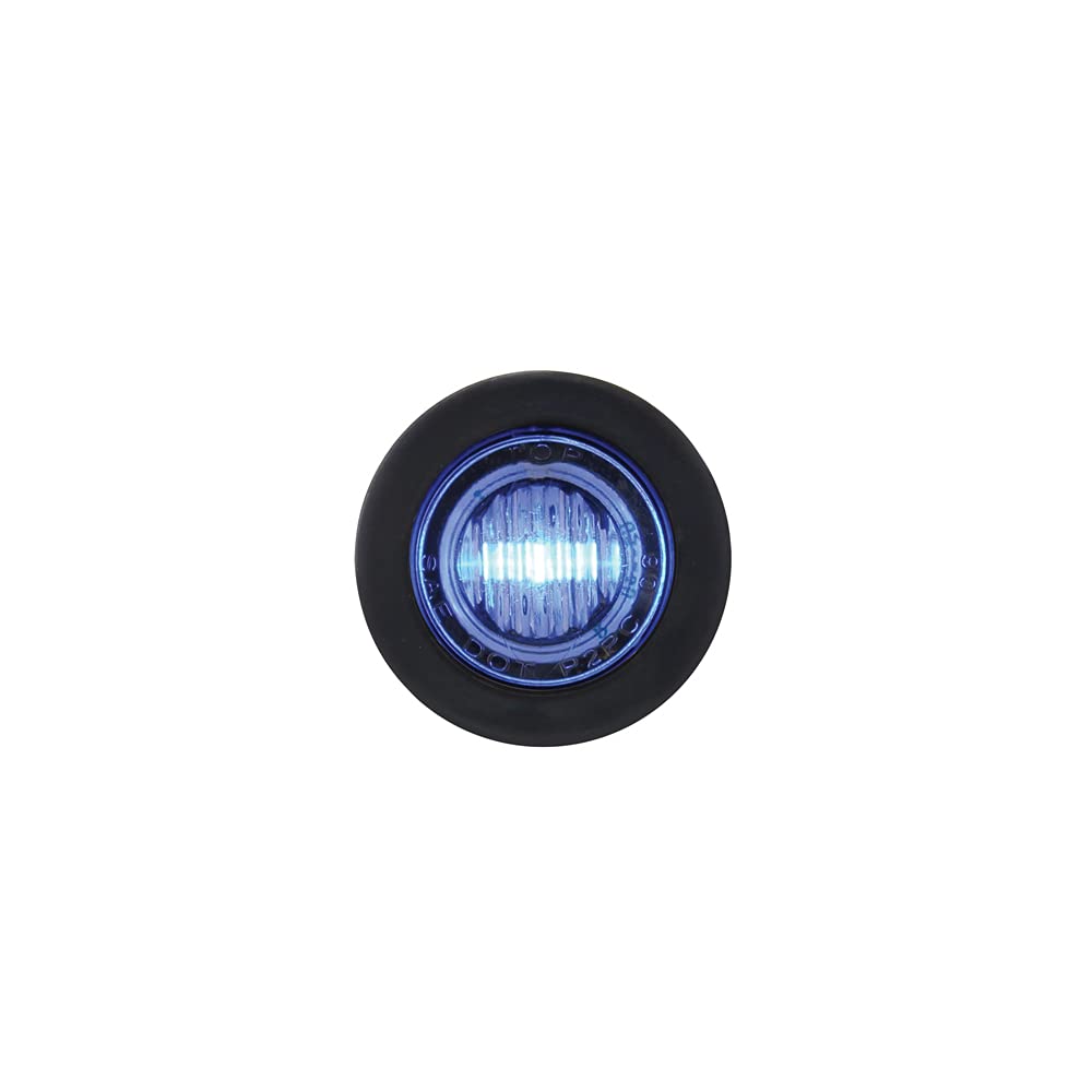 United Pacific 39771 3 LED Mini Clearance/Marker Light (Blue LED/Clear Lens)