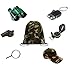 Kids Outdoor Backyard Exploration kit (7 Pieces) Explorer Adventure,Camping,Hiking, Pre-School Educational Toys/Gift Set – Backpack, Magnifying Glass, Flashlight,Compass,Binoculars,Military Style hat