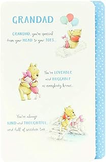 Grandad Birthday Card - Birthday Card for Him - Disney Birthday Card - Sweet Winnie the Pooh Design