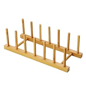 Kunovo Bamboo Dish Rack,Pot lid/Plate/Cutting...