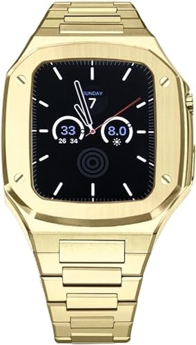 Accessoires de kit de mod de bracelet en acier inoxydable pour montre Apple Watch SE 44mm