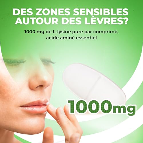 L-Lysine 1000 mg de LUTO Supplements : 365 comprimés vegans