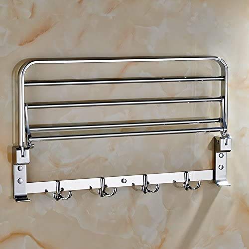 Porte-serviettes en acier inoxydable durable pour organiser une salle de bain moderne