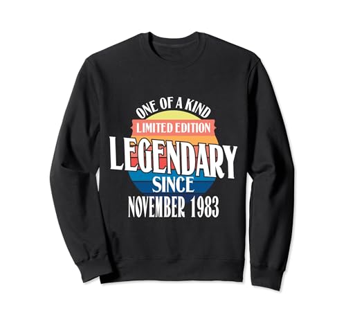 Edición limitada Legendaria desde noviembre de 1983 Cumpleaños Sudadera