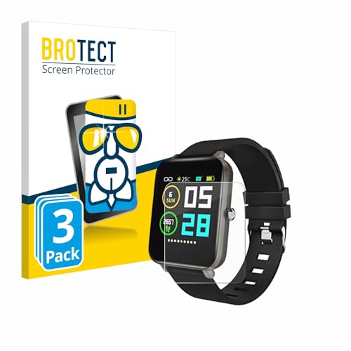 brotect Glass Screen Protector Film compatible with Zagzog Z 1.54" (3 Pack) - Glass-Foil 9H Protection [Scratch Resistant, High Clarity]