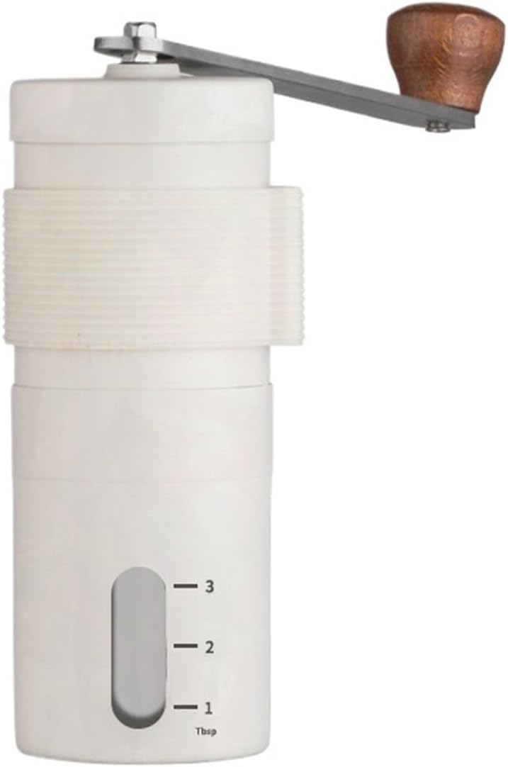 Manual Coffee Grinder Thickened Bean Black/White Modern Minimalist Style Maker For Home Use(K)