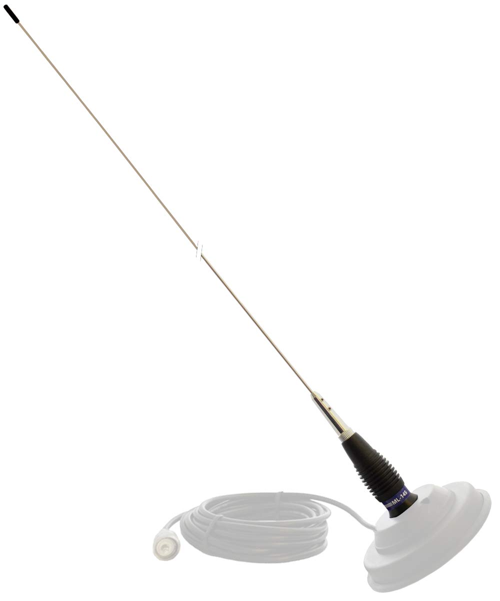 Antenna CB PNI ML145, lunghezza 145 cm, 26-30MHz, 400W, senza cavo