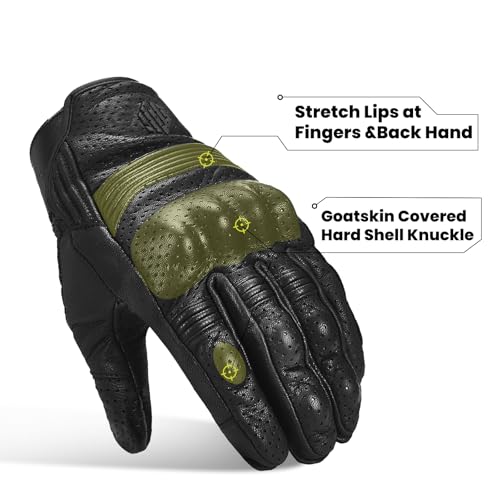 ILM Goatskin Leather Motorcycle Gloves
