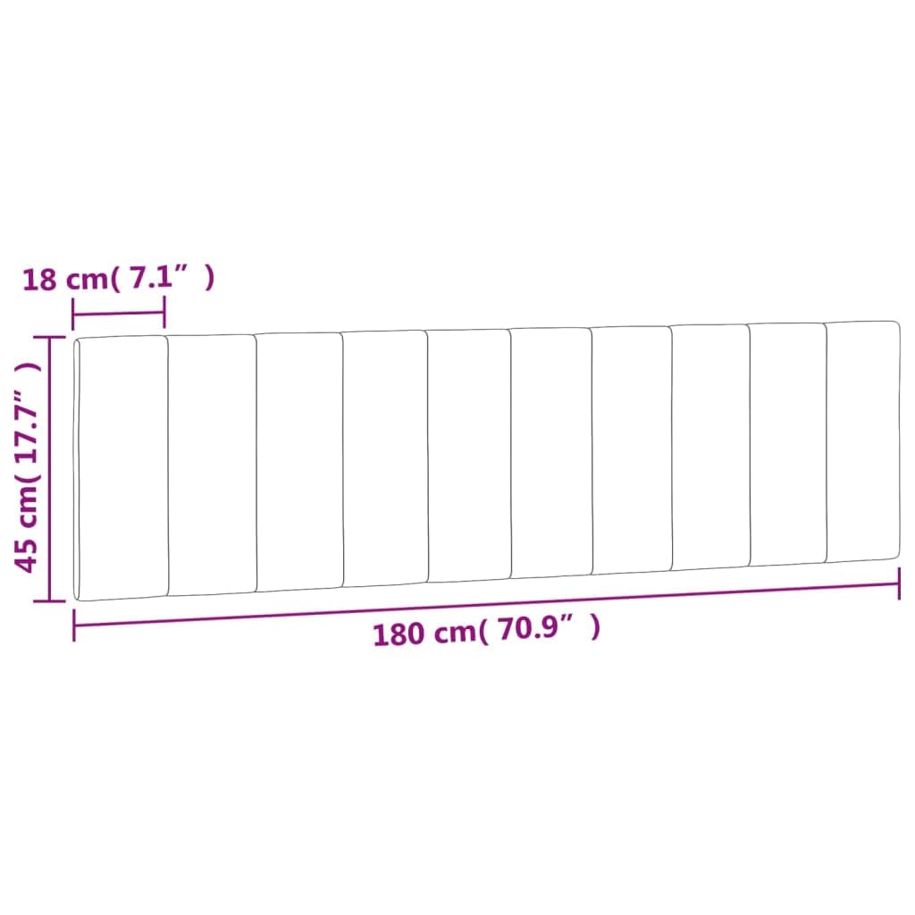 vidaXL Cabecero de Cama Acolchado Hanko, Cabezal Tapizado de Cojín Almohada, Cabecera Colgante, Mueble para Dormitorio, Terciopelo Rosa 180 cm