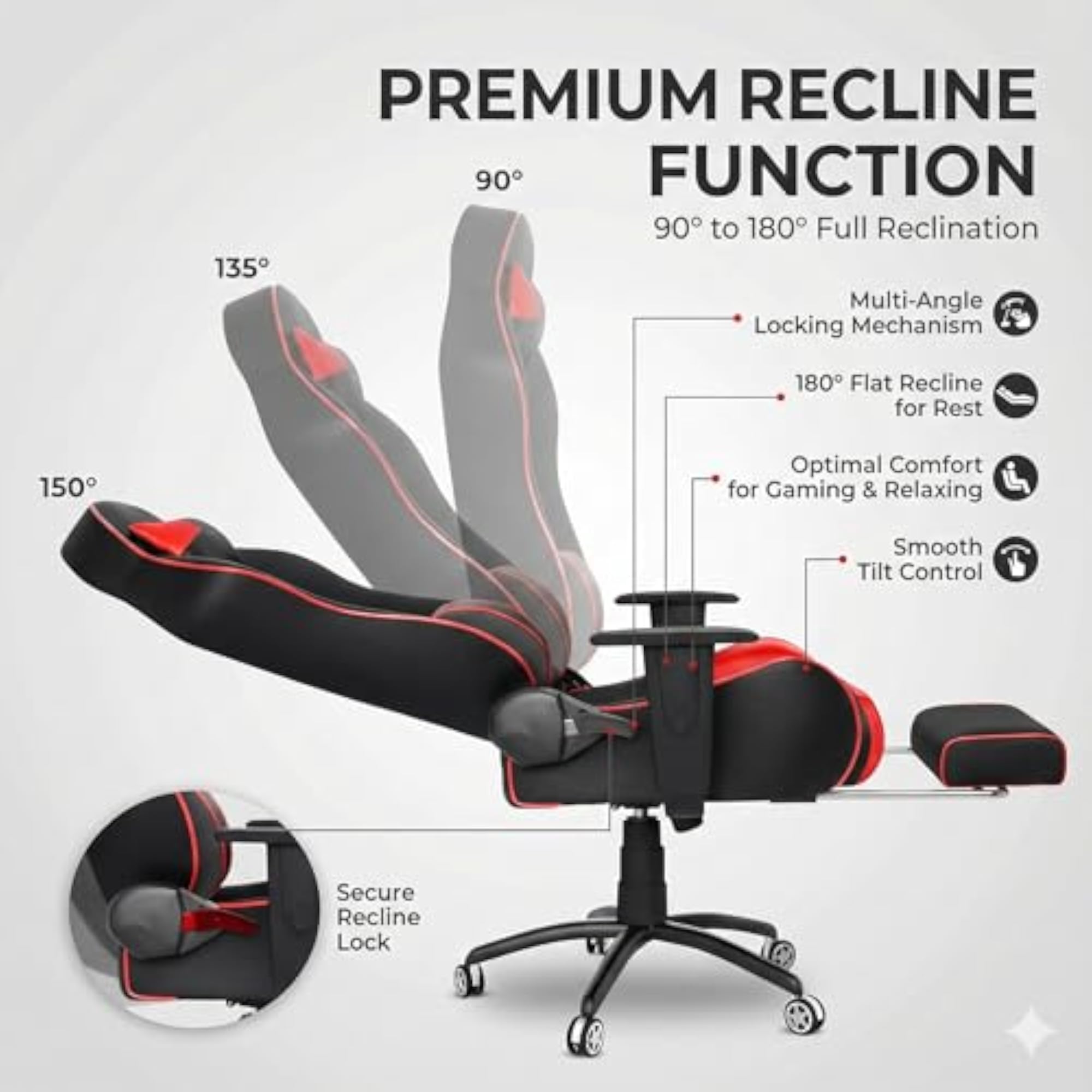 Gold Series Ergonomic Chair with Footrest