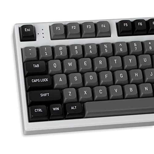mintcaps ブラック グレー キーキャップ セット 150 キー MSA プロファイル ダブルショット カスタム キーキャップ チェリー MX Gateron Kailh ボックス スイッチ用 mintcaps ブラック グレー キーキャップ セット 150 キー MSA プロファイル ダブルショット カスタム キーキャップ チェリー MX Gateron Kailh ボックス スイッチ用