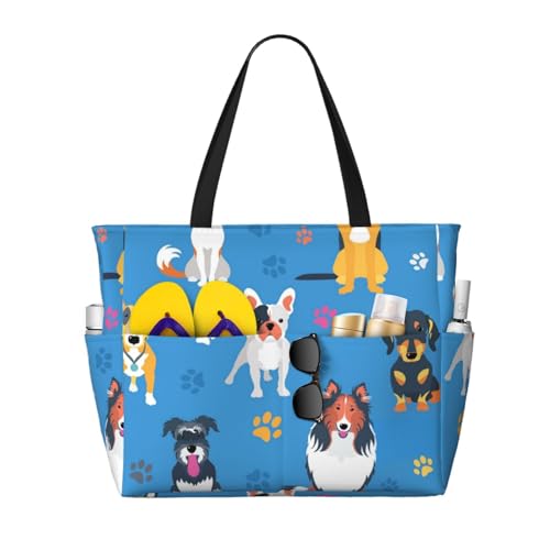 Sac de plage Labrador le grand sac fourre-tout qui fait sourire