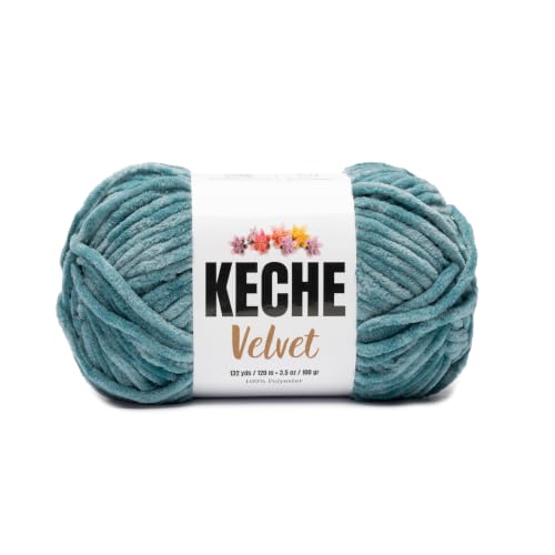 Image of Keche Yarn for Crocheting, Velvet Yarn, Soft Chenille Bulky Baby Blanket Amigurumi Yarn 100 gr (132 yds) - Arona