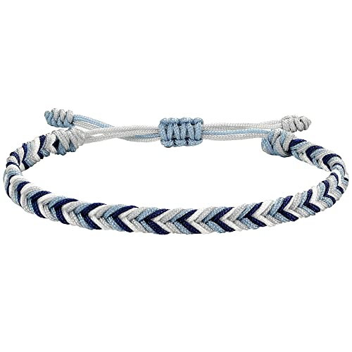 JENDEAR SHINE Rope Bracelet for Women, Hand Braided Rope Gradient Color Adjustable, Casual Party Couple Friendship Birthday Gift