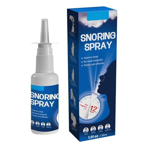 Antirronquidos en Spray Nasal Anti Ronquido,Gotas para Dormir Mejor Solución Eficaz para los Ronquidos,Solución Natural Anti-Ronquidos,Rápido y Efectivo,Mejora el Sueño