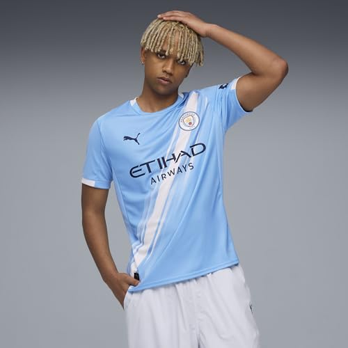 PUMA Erkek MCFC Home Jersey Replica Forma Team Light Blue-PUMA