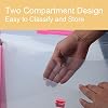 12x16.5 Portfolio A3 PP Plastic Transparent Oxford Cloth Edge Waterproof Pink 1 Pack