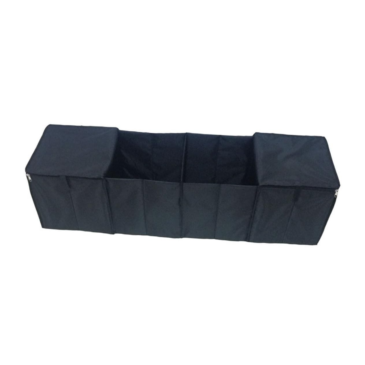 Contenitore Pieghevole per Bagagliaio Auto con Scomparti Organizer Baule Nero in PVC Resistente Capacità Grande e Maniglie per Trasporto Facile