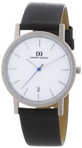 Danish Design Titan 3316262 - Reloj de Caballero de Cuarzo, Correa de Piel Color Negro Cover