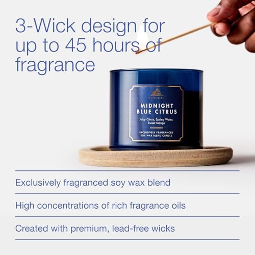 Bath & Body Works 3-Wick Candle, Midnight Blue Citrus, Soy Wax Blend - image 4