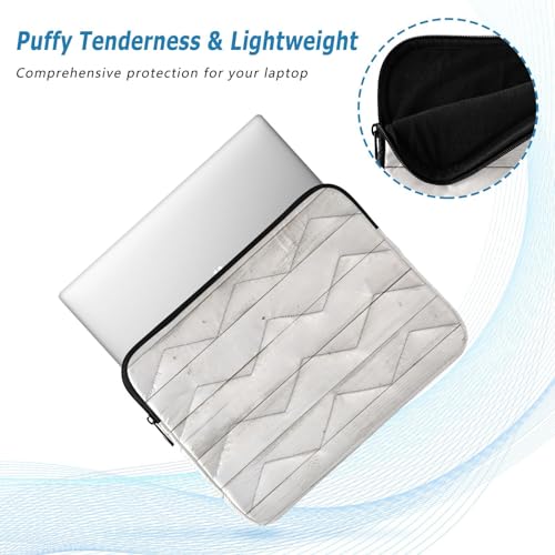 Funda para portátil 13-14 pulgadas textura madera blanca miniatura 5