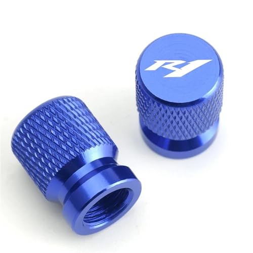 Capuchon de valve de pneu moto évite fuite air Yamaha YZF R1 R1M bleu
