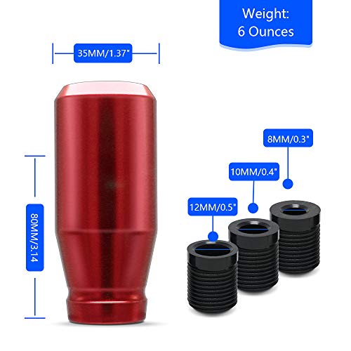 Amazing Auto Gear Shift Knobs Racing Jdm Type-R Style 5 Speed Manual Universal Fit Compatible With Mazda Tacoma Sti Nismo 2004 Honda Accord Subaru #TOP1